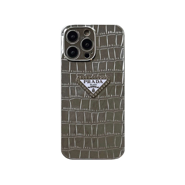 PRADA IPHONE CASE SILVER