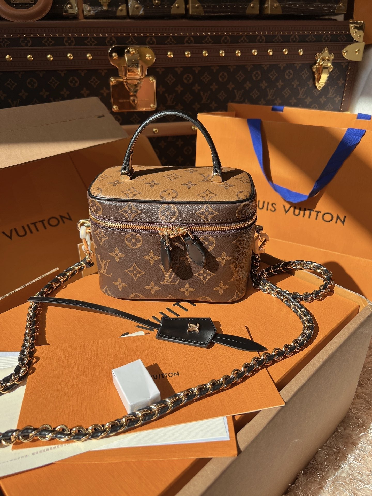 LV Vanity PM Monogram Crossbody Bags(19*13*11)cm