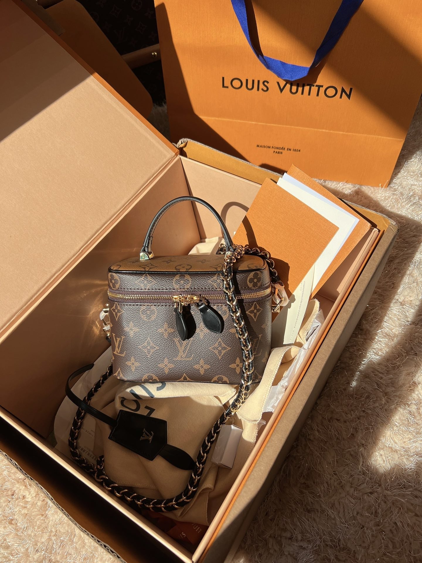 LV Vanity PM Monogram Crossbody Bags(19*13*11)cm