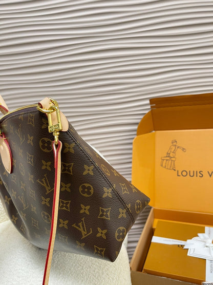 LV Boetie PM Monogram Canvas Tote Handle Bag with Drawstring Closure (32 x 13 x 29) cm