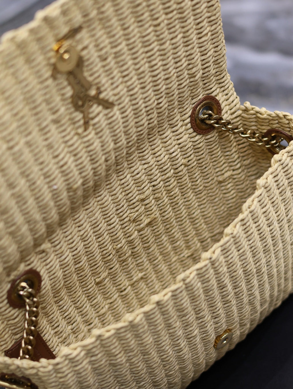 YSL Kate In Raffia - 28.5¡Á20¡Á6cm