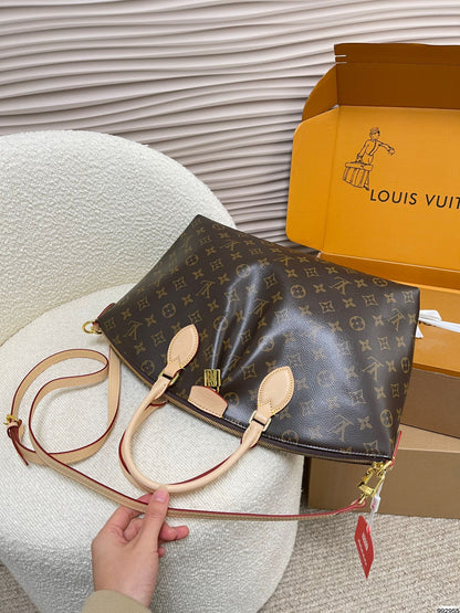 LV Boetie PM Monogram Canvas Tote Handle Bag with Drawstring Closure (32 x 13 x 29) cm