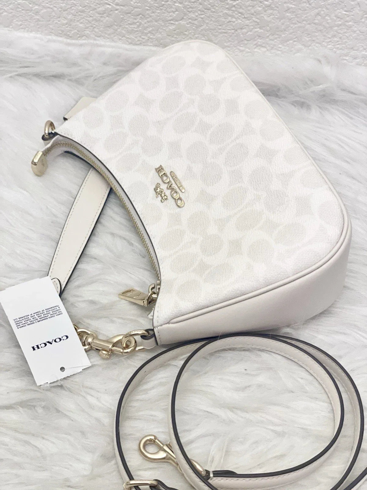 COACH Women’s Teri Shoulder Bag Signature Canvas