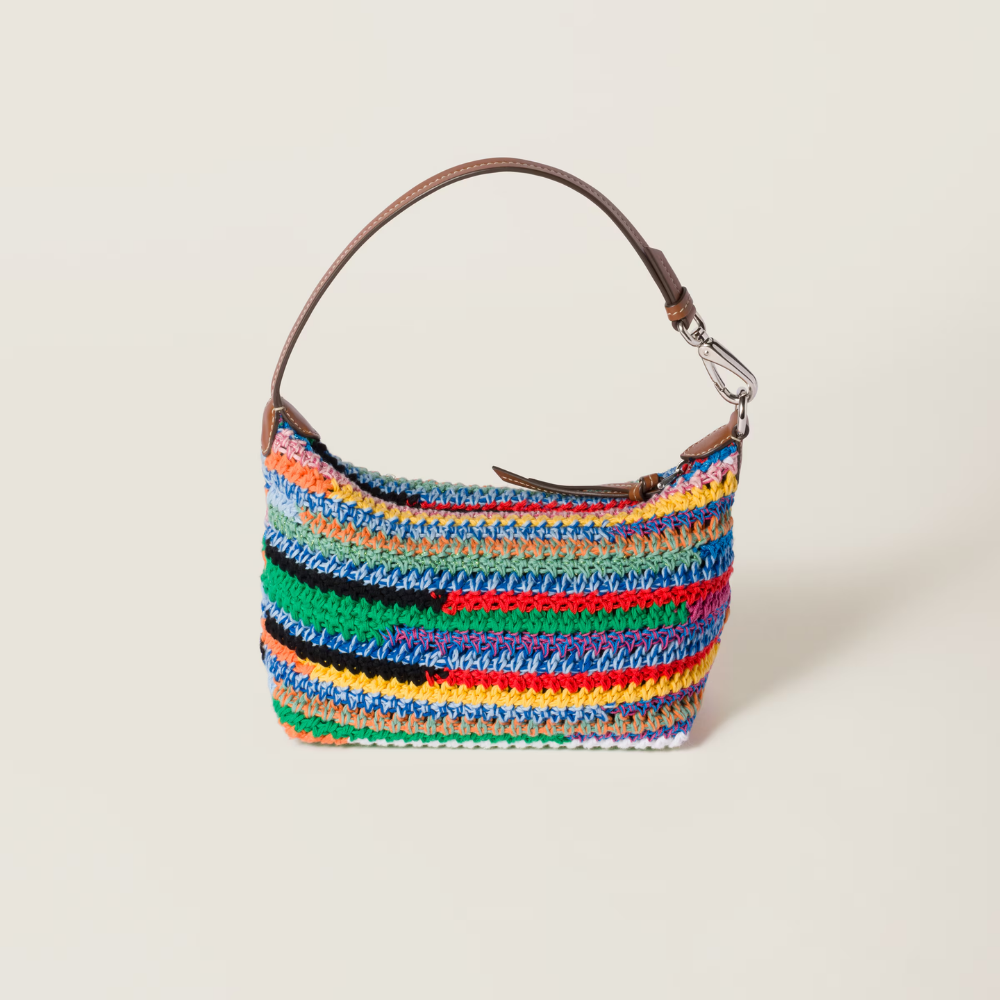 Miu Miu Multicolor Crochet Pouch