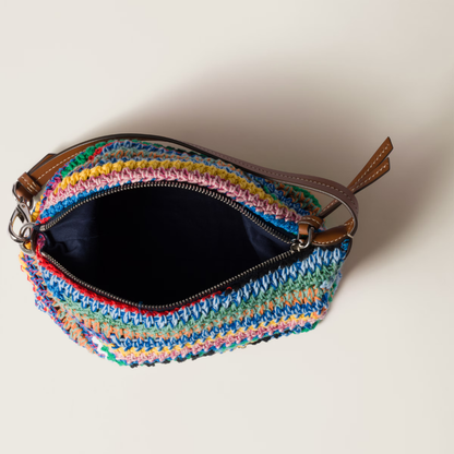Miu Miu Multicolored Crochet Pouch