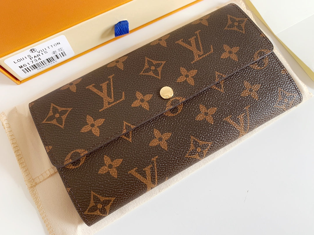 LV Monogram Sarah Long Wallet
