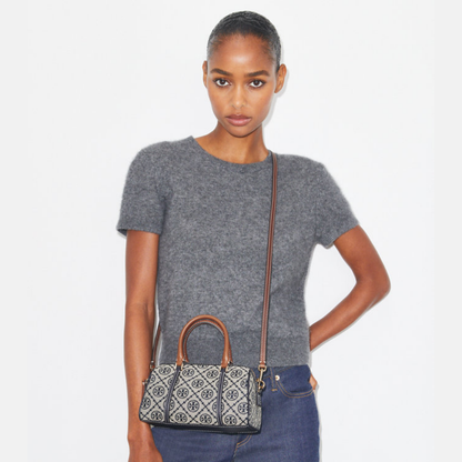 Tory Burch Monogram Mini Barrel Bag