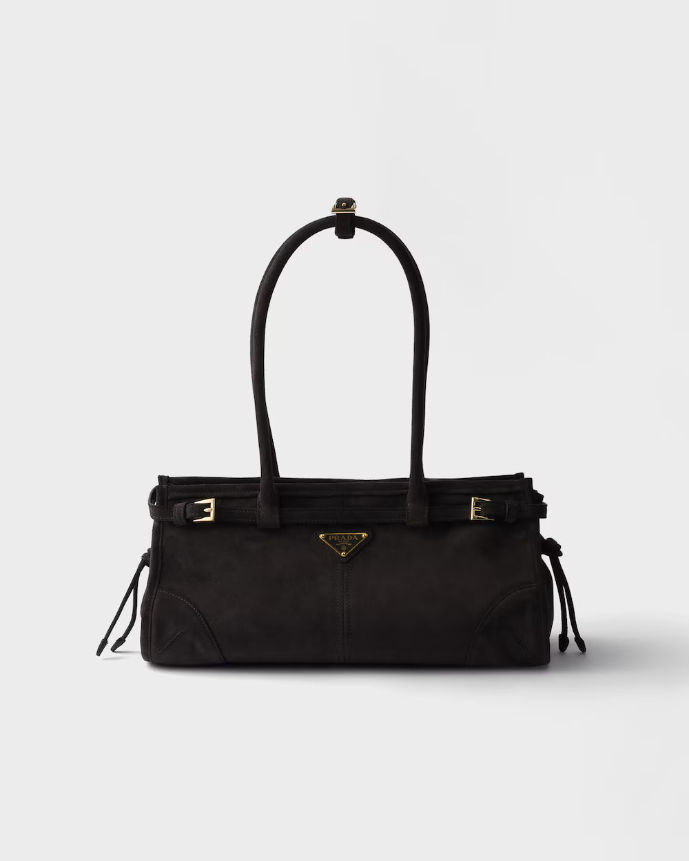 Prada Bonnie medium  suede handbag