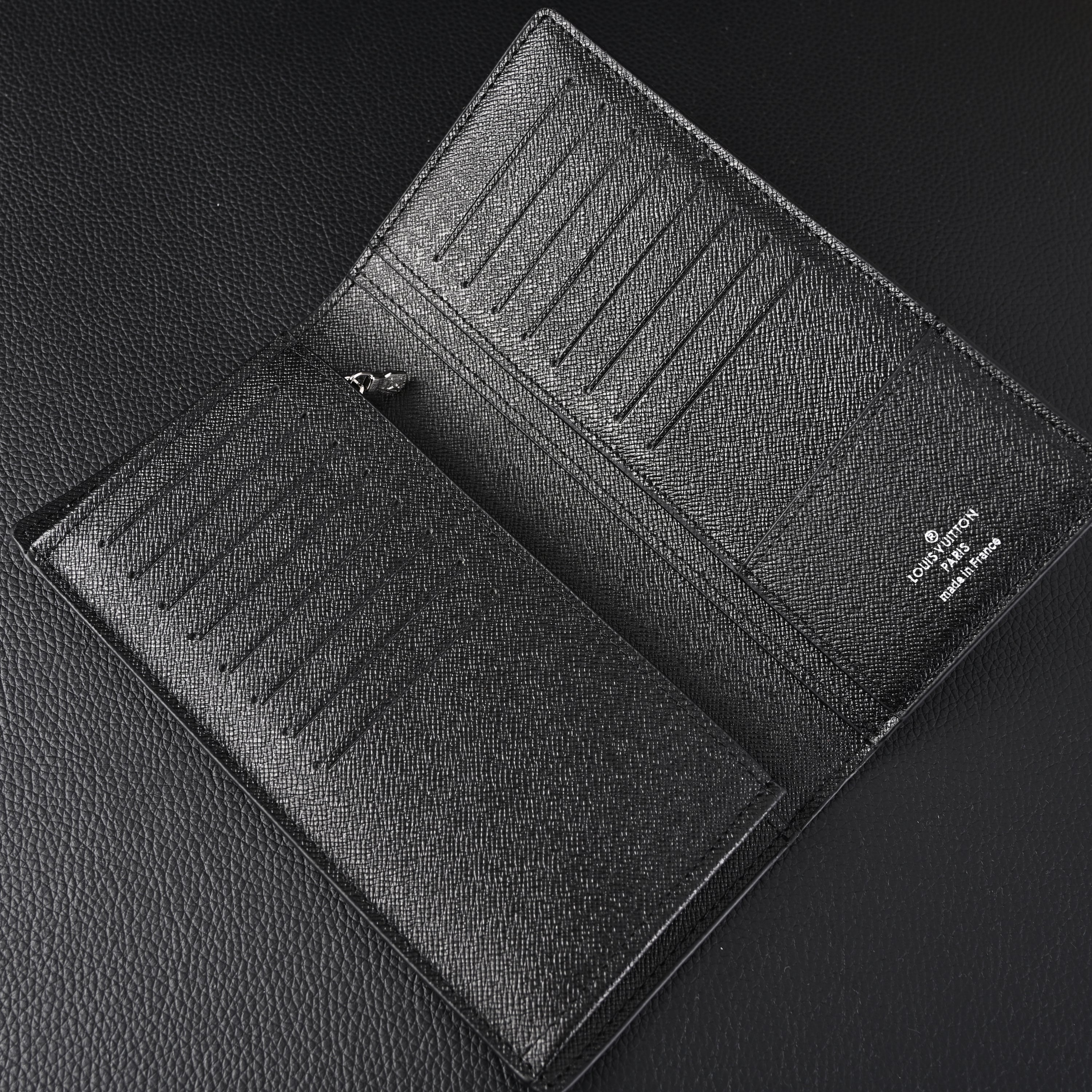 Louis Vuitton Brazza Wallet – Monogram Eclipse Canvas Long Bifold (M61697)