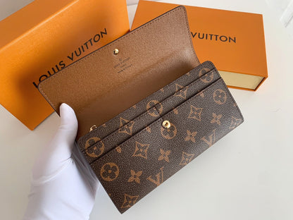 LV Monogram Sarah Long Wallet