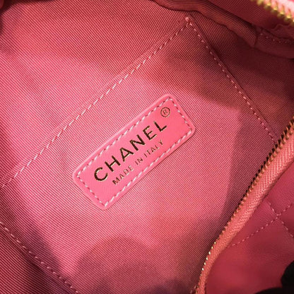 Chanel lambskin diamond cut Pink bag
