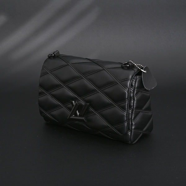 Louis Vuitton GO-14 MM Quilted Leather Chain Shoulder Bag – Black