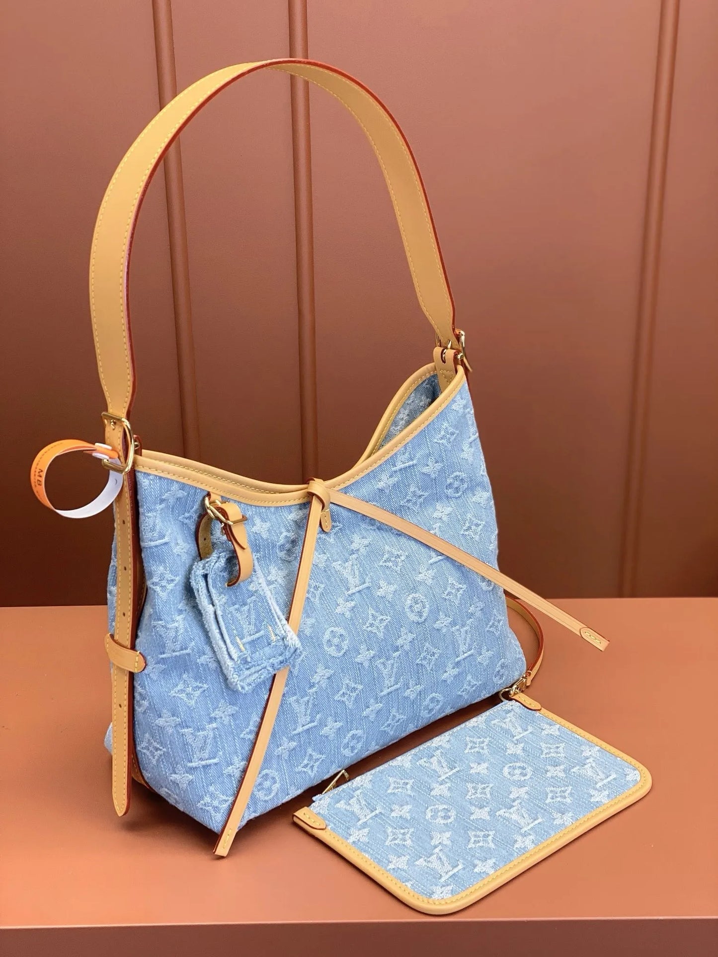 LV Carryall Denim Bag