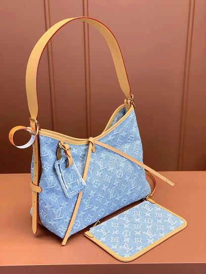 LV Carryall Denim Bag