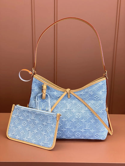LV Carryall Denim Bag