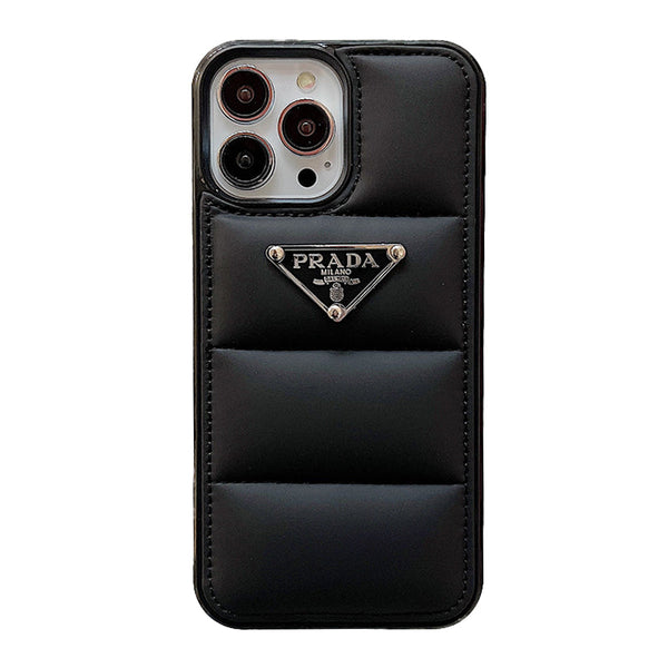 BLACK DOWN JACKET IPHONE CASE