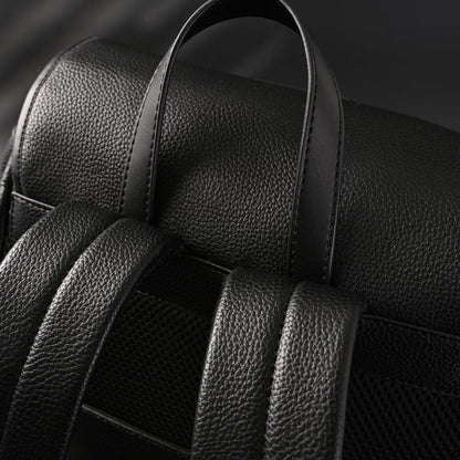 Prada Nylon & Leather Multi-Pocket Backpack – Black