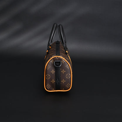 Louis Vuitton Keepall Bandoulière 50 – Monogram Canvas with Neon Orange Trim