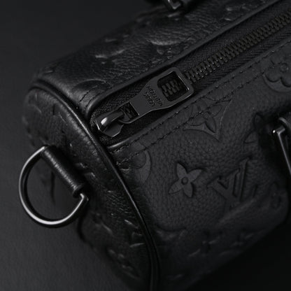 Louis Vuitton Keepall Bandoulière 50 – Monogram Shadow Black Leather