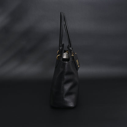 Miu Miu Leather Tote Bag – Classic Black