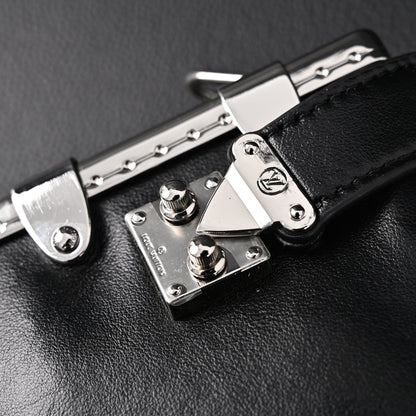 Louis Vuitton Soft Trunk Monogram Black Leather Crossbody Bag
