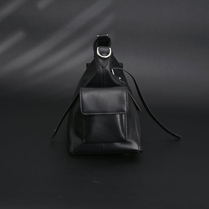 Louis Vuitton Montaigne Black Mahina Leather Shoulder Bag