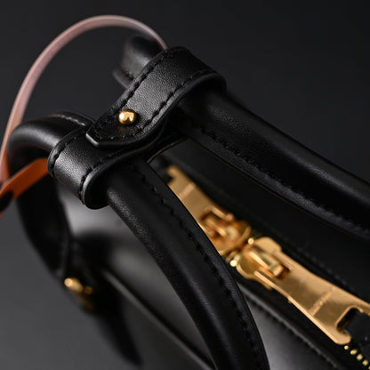 Miu Miu Leather Top Handle Satchel – Classic Black