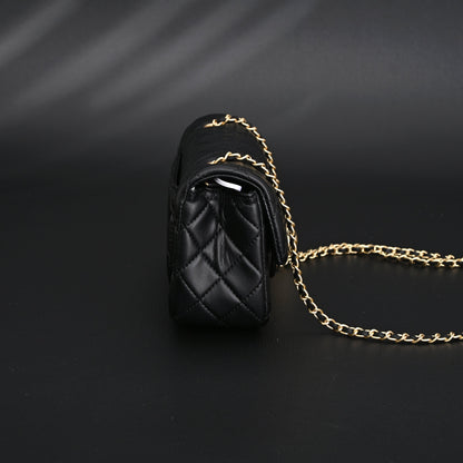 Chanel Classic Flap Mini Bag – Black Quilted Lambskin with Gold-Tone Hardware