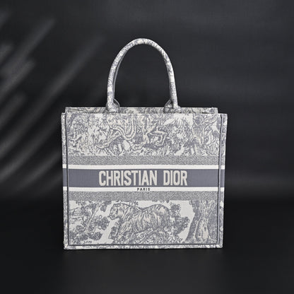 Christian Dior Large Book Tote – Toile de Jouy Embroidery
