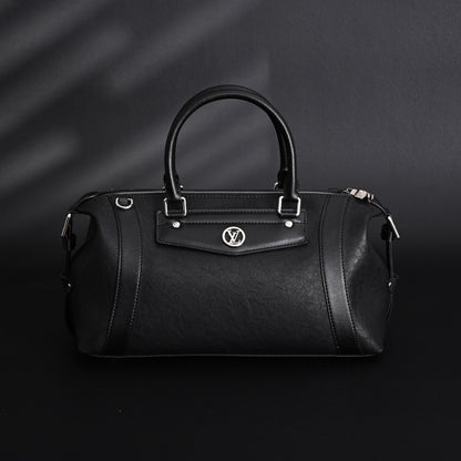 Louis Vuitton Nano Biker Bag in Black Lambskin Leather – Top Handle & Shoulder Carry (M14623)