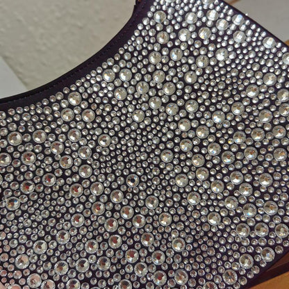 Prada Cleo Satin Bag with Crystals