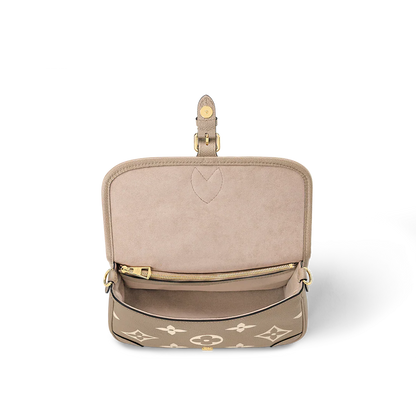 Louis Vuitton Diane Monogram Empreinte Tourterelle Beige cream