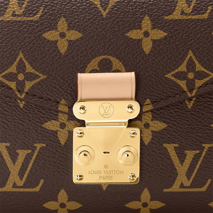LV Pochette Métis East West Monogram Canvas Handle Crossbody Bag with Chain Strap and Leather Trim (21.5 x 13.5 x 6) cm