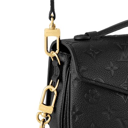 LV Pochette Métis East West Monogram Canvas Handle Crossbody Bag with Chain Strap and Leather Trim (21.5 x 13.5 x 6) cm